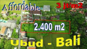 Exotic Ubud Pejeng BALI 2,400 m2 LAND for SALE TJUB845